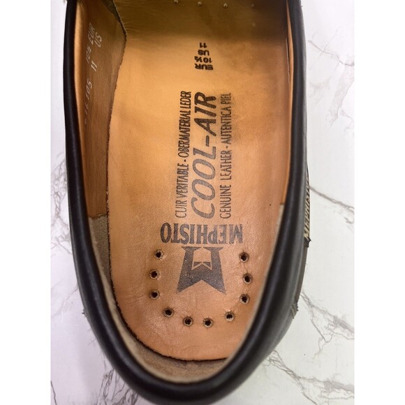 Mephisto Baduard Men’s Loafer Cool-Air Brown Nubuck/ Black Leather Sz 11 EUC main image 14